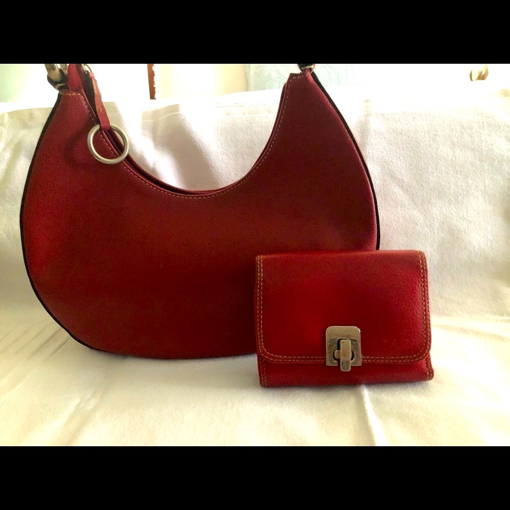 Vintage Red Leather Bag